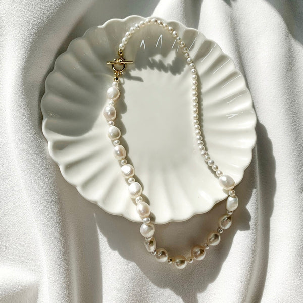 Baroque Irregular Pearl Necklace